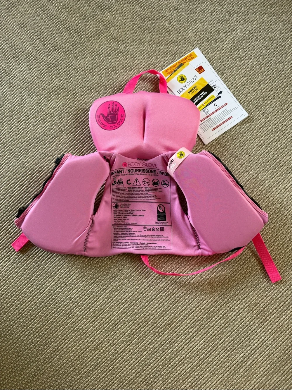 Body Glove Pink & Magenta Infant Swim Vest